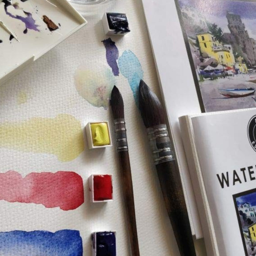 Art Essentials Studio Watercolour Paper Medium Surface,Natural White,Cold Pressed 300GSM Art Essentials